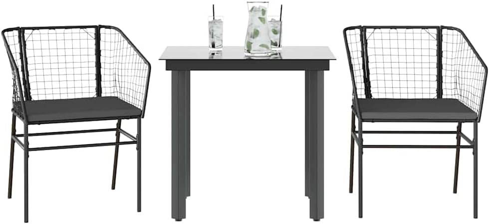 Garden Dining Set Brown Poly Rattan 6-Seater Outdoor Chairs Patio Furniture Set for Outdoor Terrace
