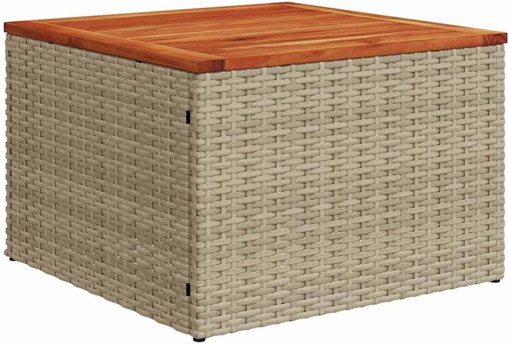Garden Sofa Set Beige PE Rattan Modular Outdoor Furniture Set for Patio Balcony and Terrace 6 Seater Weather Resistant Comfortable Cushions