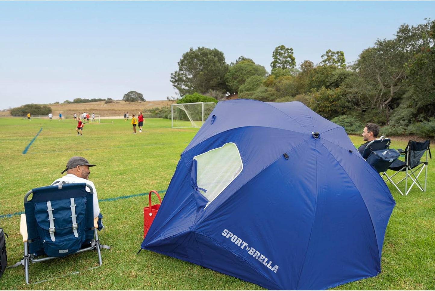 Sport-Brella Premiere XL UPF 50+ Umbrella Shelter for Sun and Rain Protection
