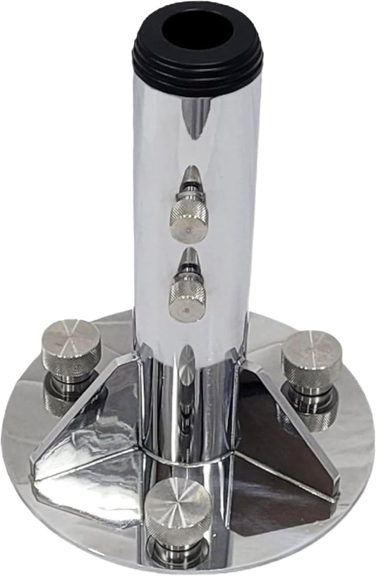 Space-Saving Breezelock™ Dock & Boat Flag/Umbrella Stand - Multi-Purpose Stainless Steel Outdoor Umbrella Stand with Anchoring System – Easy to Install on Any Surface and Supports 2,500 lbs